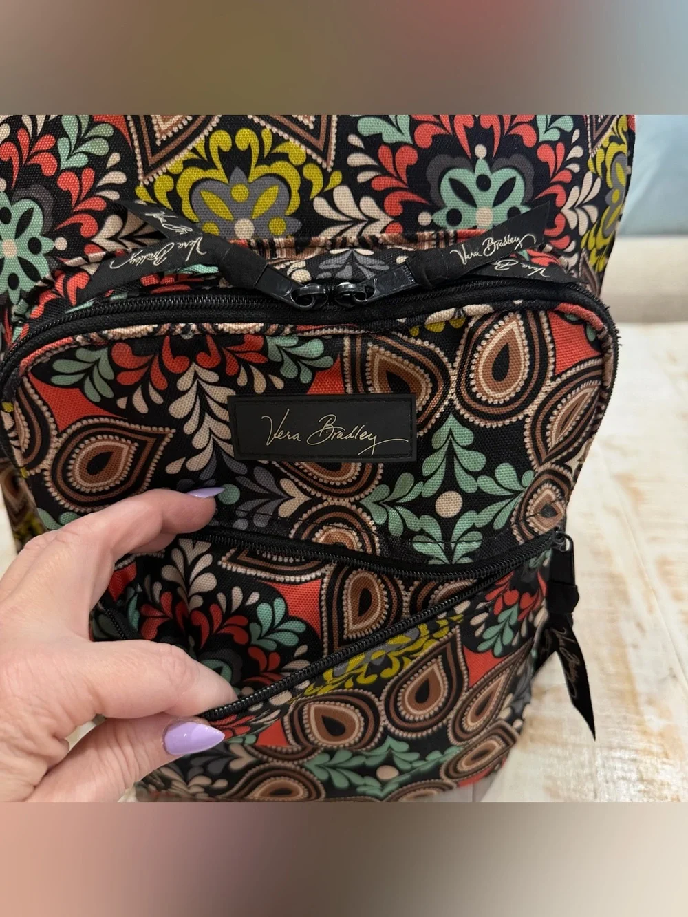 Vera Bradley Lighten Up Campus Laptop Backpack in 